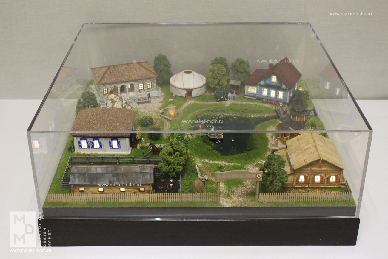 макет этнодеревни