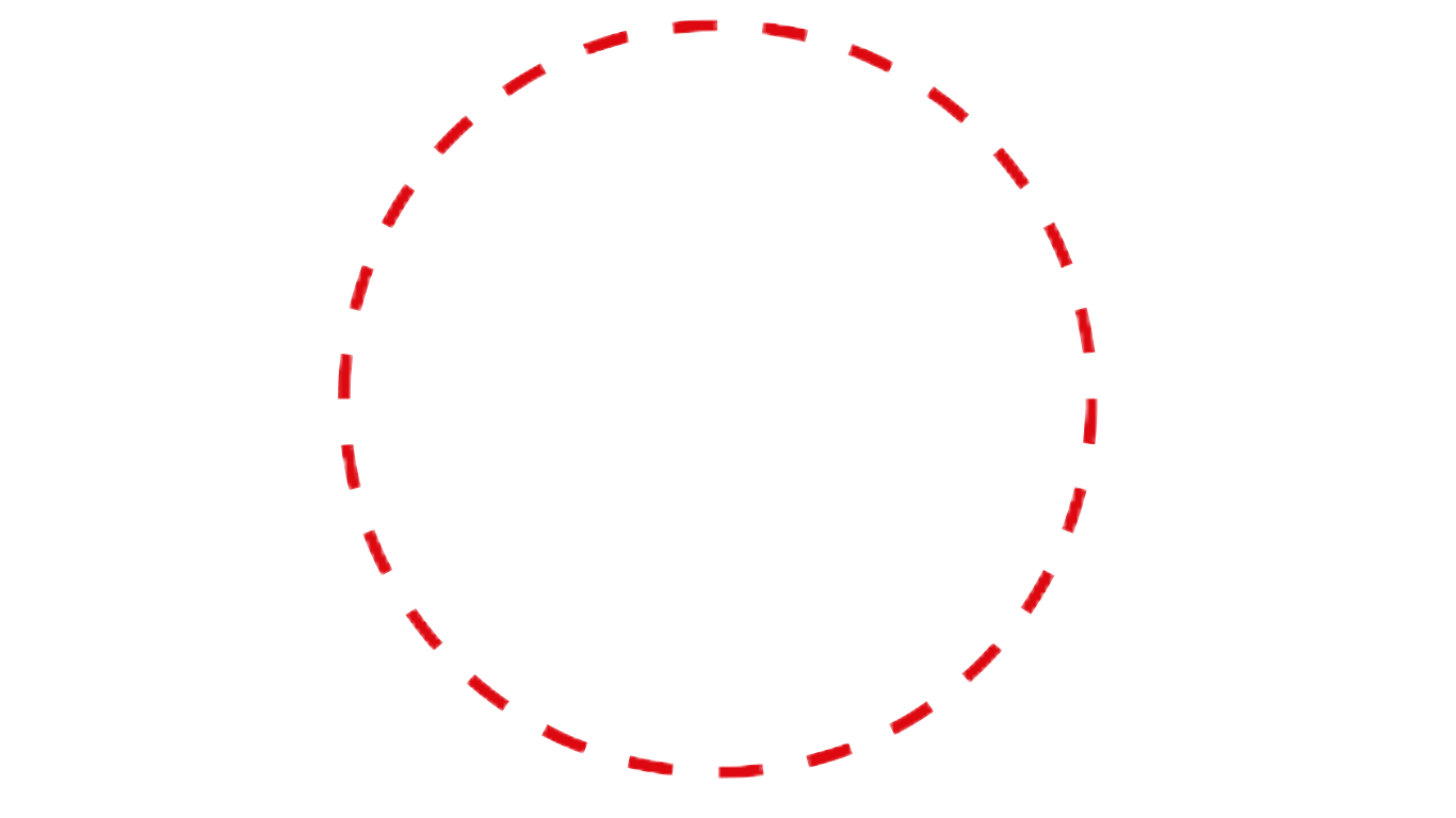 Пунктирный кружок