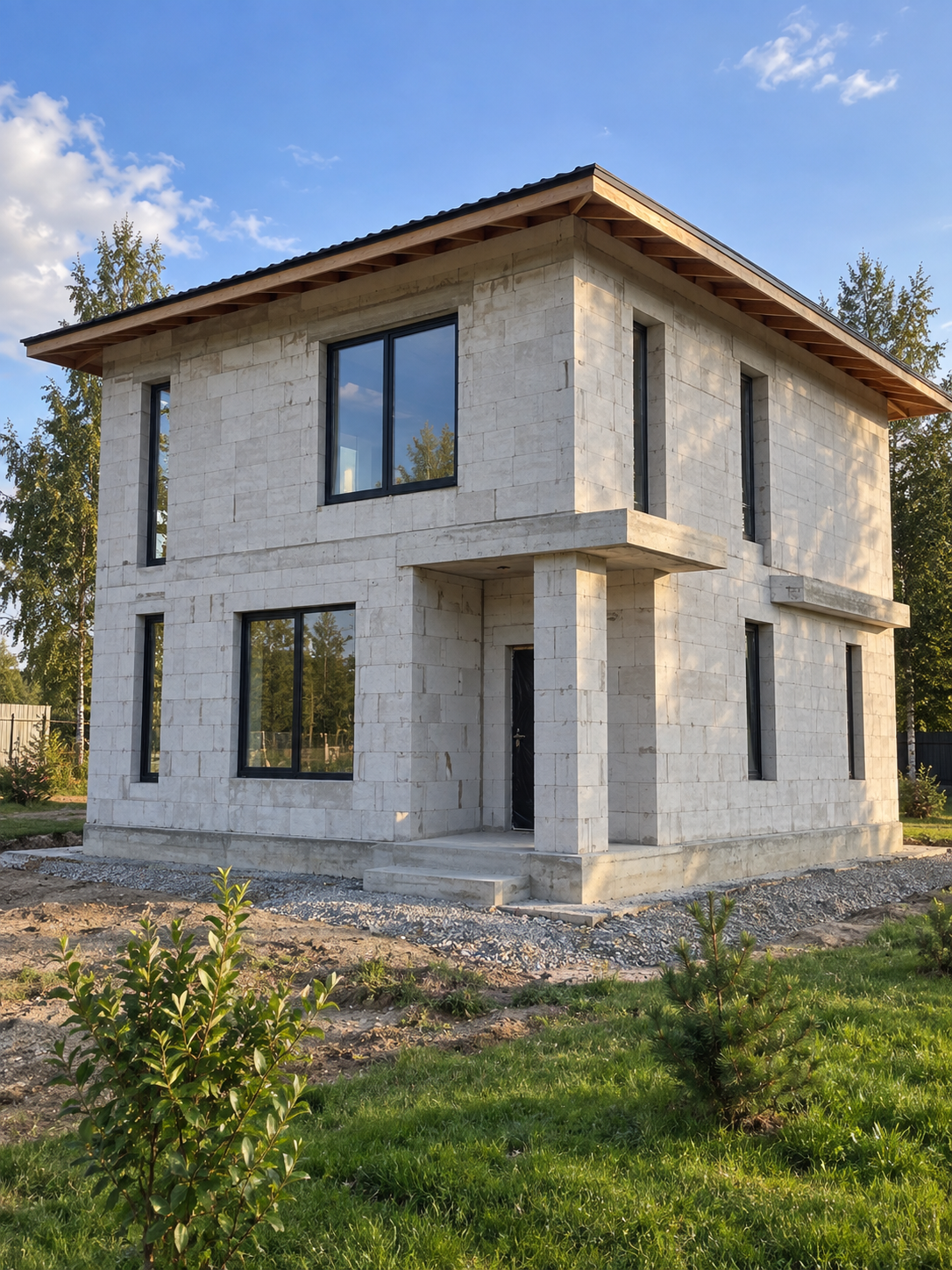 Проект дома из газоблока
