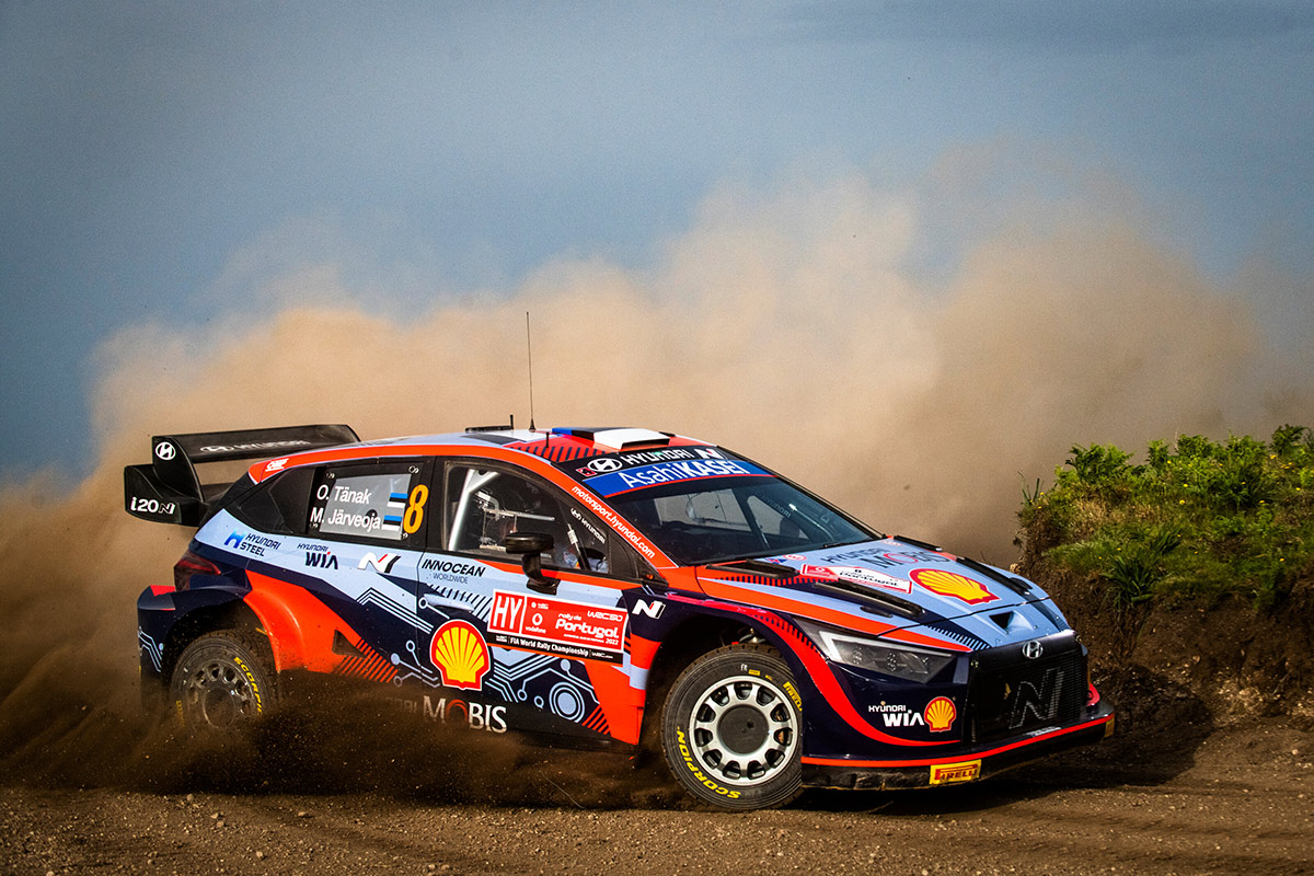 Отт Тянак и Мартин Ярвеоя, Hyundai i20 N Rally1, ралли Португалия 2022