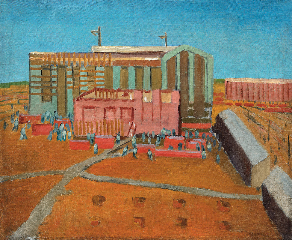 Строительство Харьковского тракторного завода. 1930