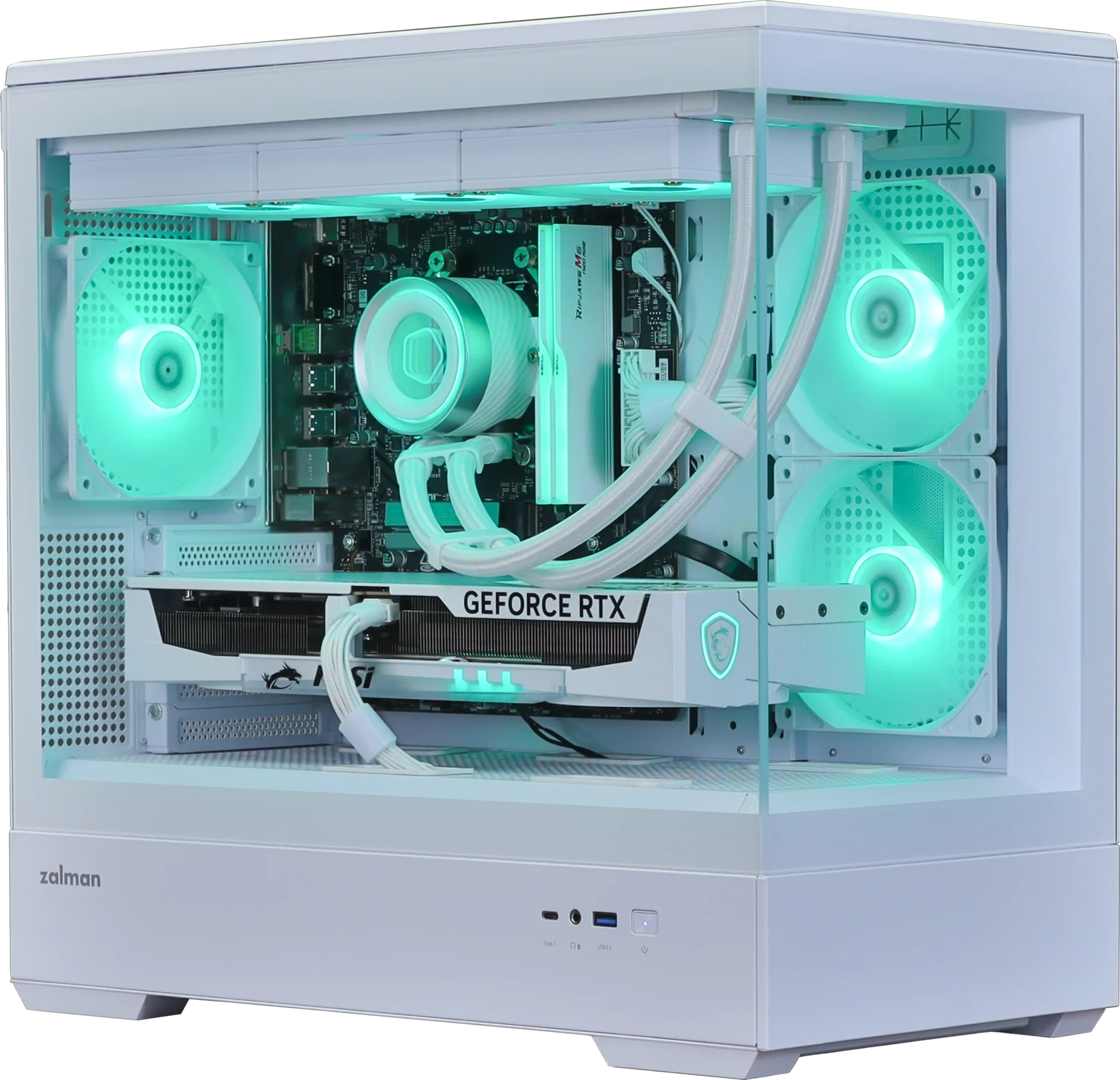 Игровой ПК RYZEN 7 7700 RTX 5070 белый
