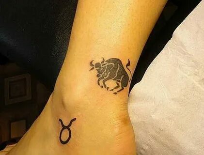 Boninio Tattoo / Временная переводная татуировка №431 Бык и Цветы - 21х15см