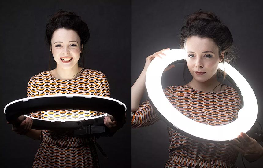 Как фотографироваться с использованием кольцевой лампы
