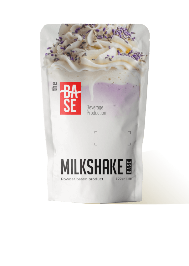 The Base Beverage Milkshake powder mix doypack, 500 g retail and HoReCa pack
