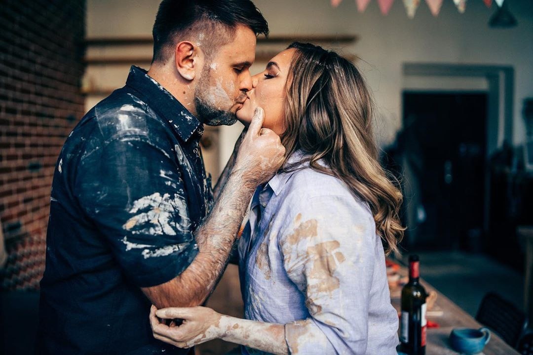 Pottery date night for couples at Pottery Studio 1 in Austin