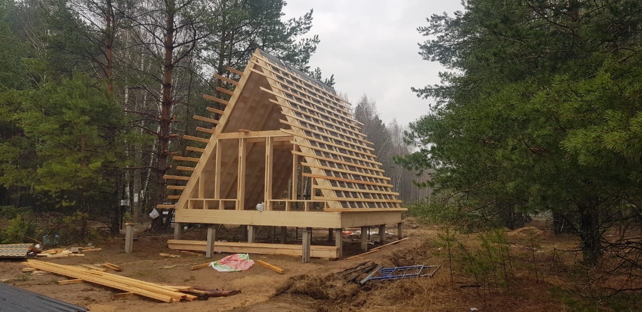 Купить готовый домокомплект A-frame | Дом шалаш - готовые проекты