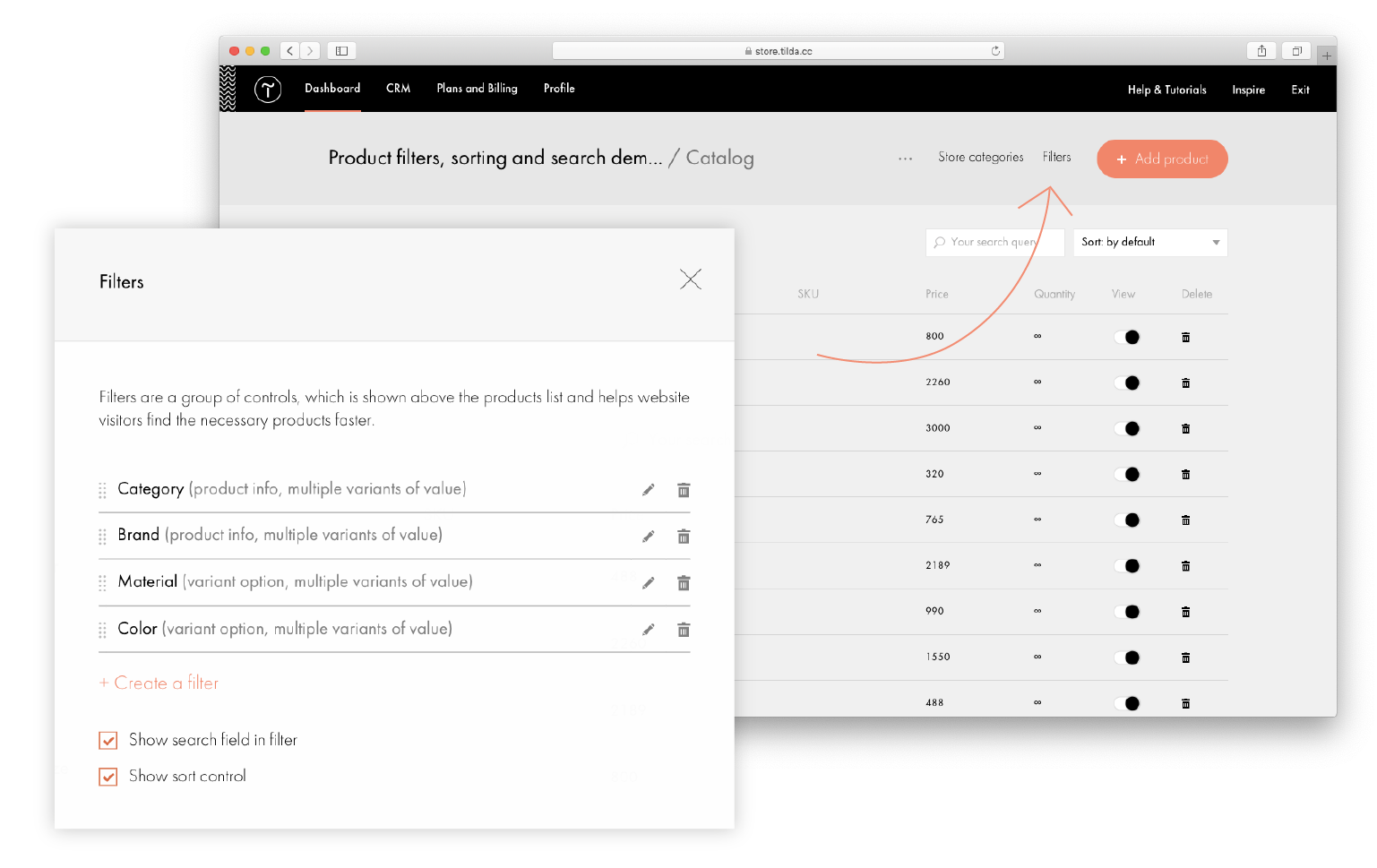 Tilda Product Catalog