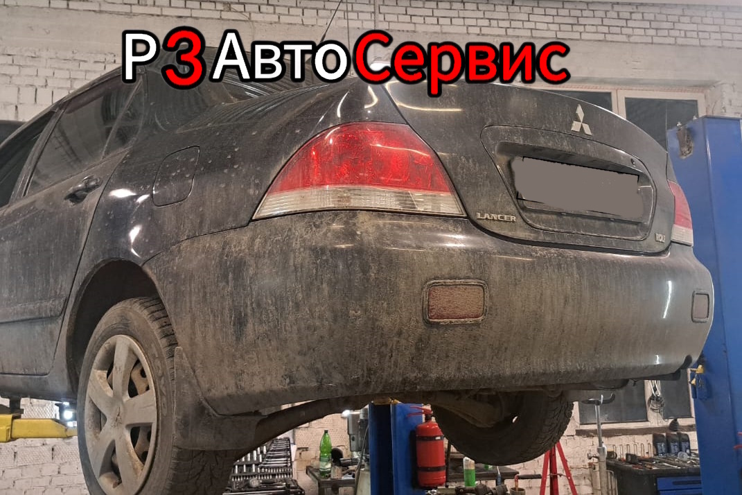 Mitsubishi Lancer 2005 г.в. Ремонт переднего подрамника. Р3 Автосервис. Колпино, Рабочий пер. 3