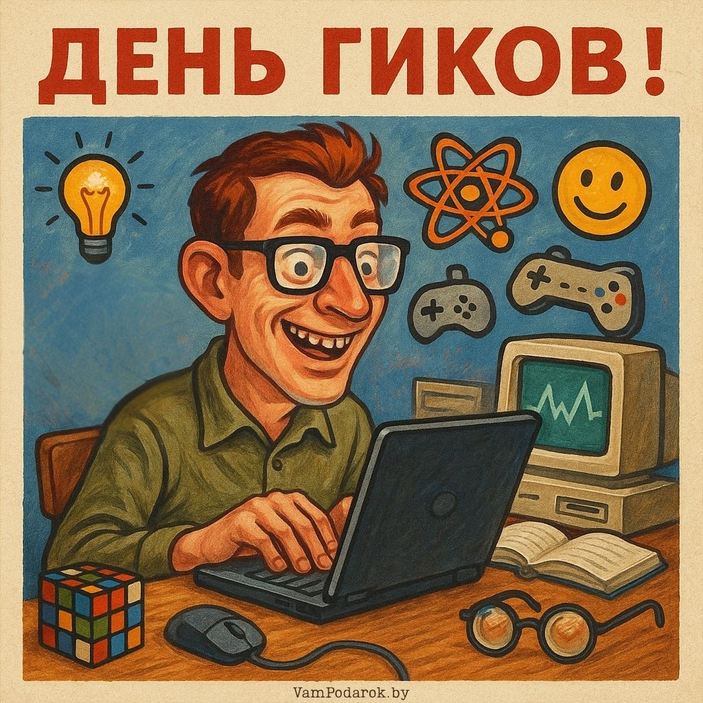 25 мая - День гордости гиков - открытка