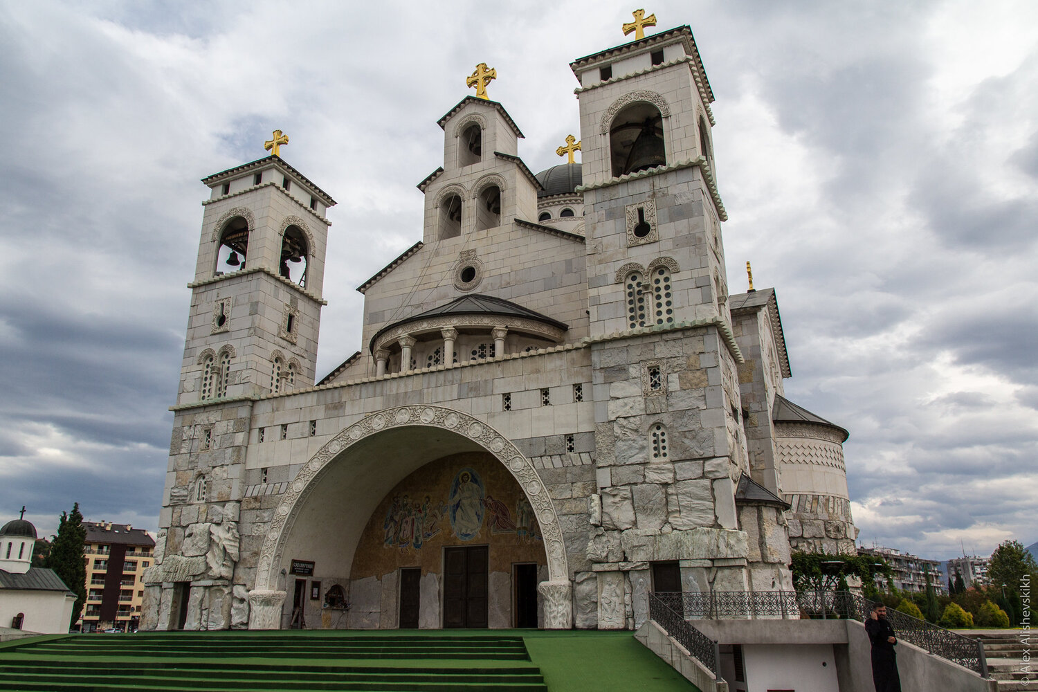A photo of the Cathedral of the Resurrection of Christ in Podgorica Montenegro