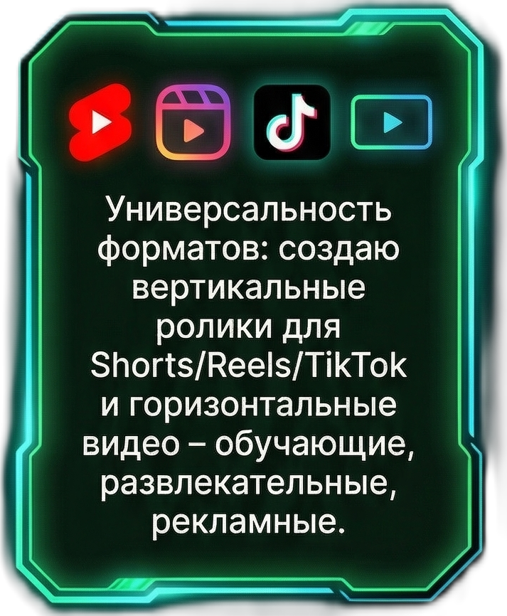 Универсальность форматов