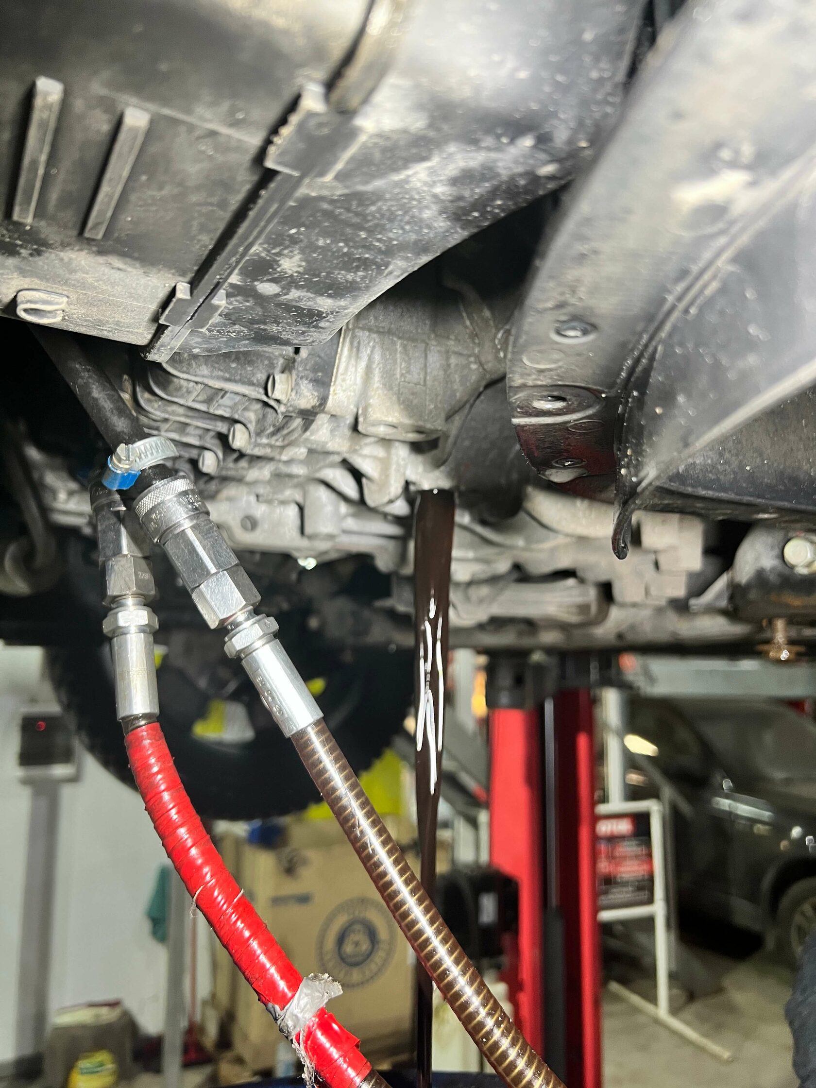 Слив старого масла Kia Soul