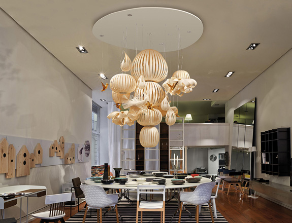 Светильник из бука