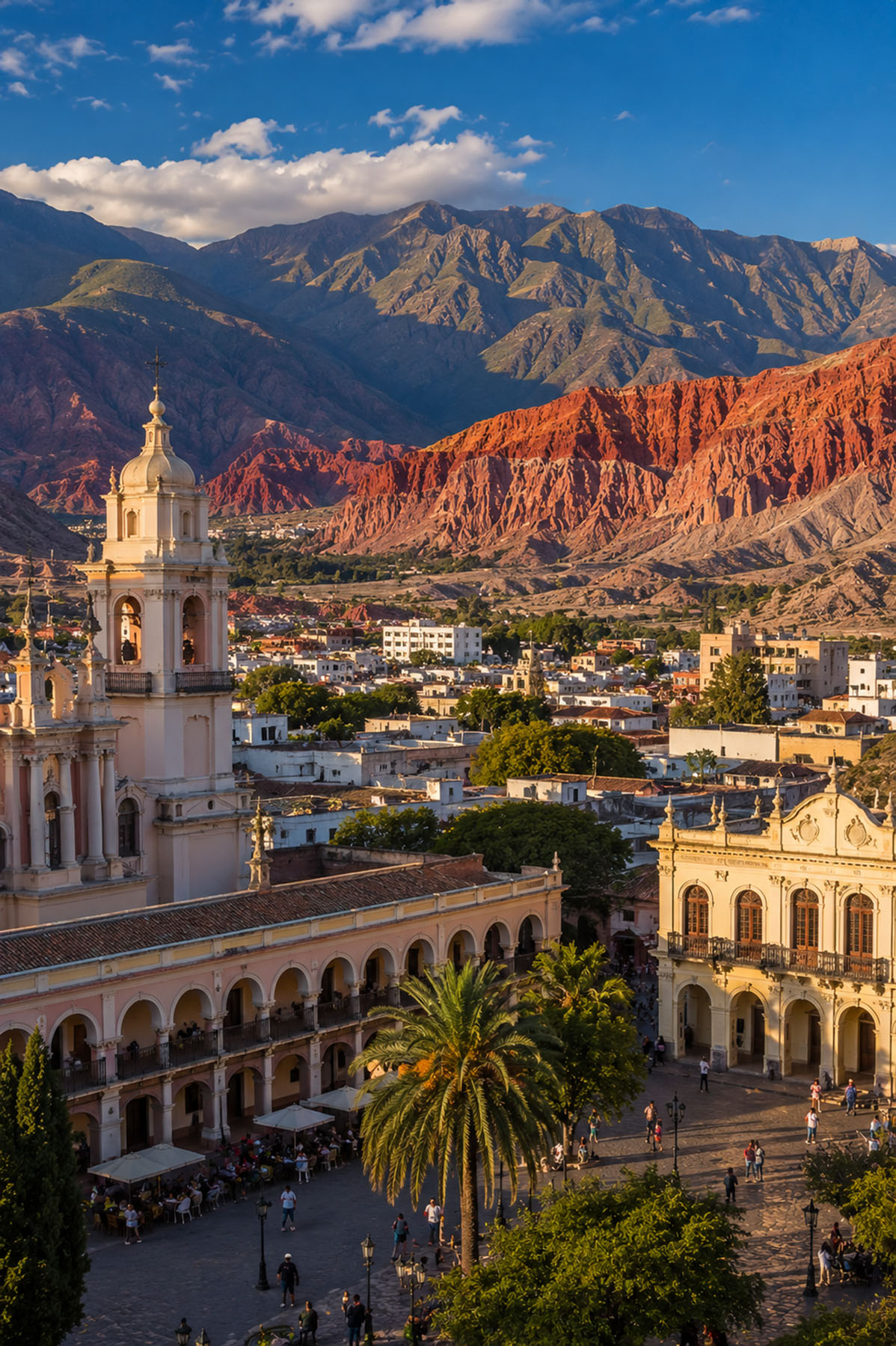 Colonial architecture and mountain landscapes in Salta