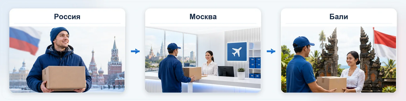 Отправить посылку на Бали из России