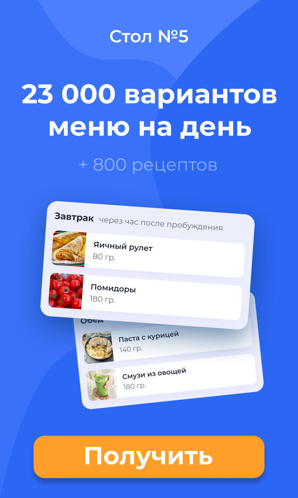 Стол номер 5 по Певзнеру на каждый день. Вкусные рецепты.