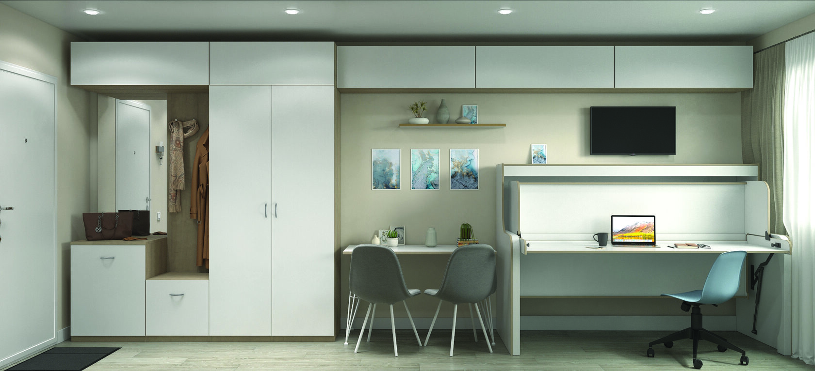 Кровать-трансформер в виде рабочего стола