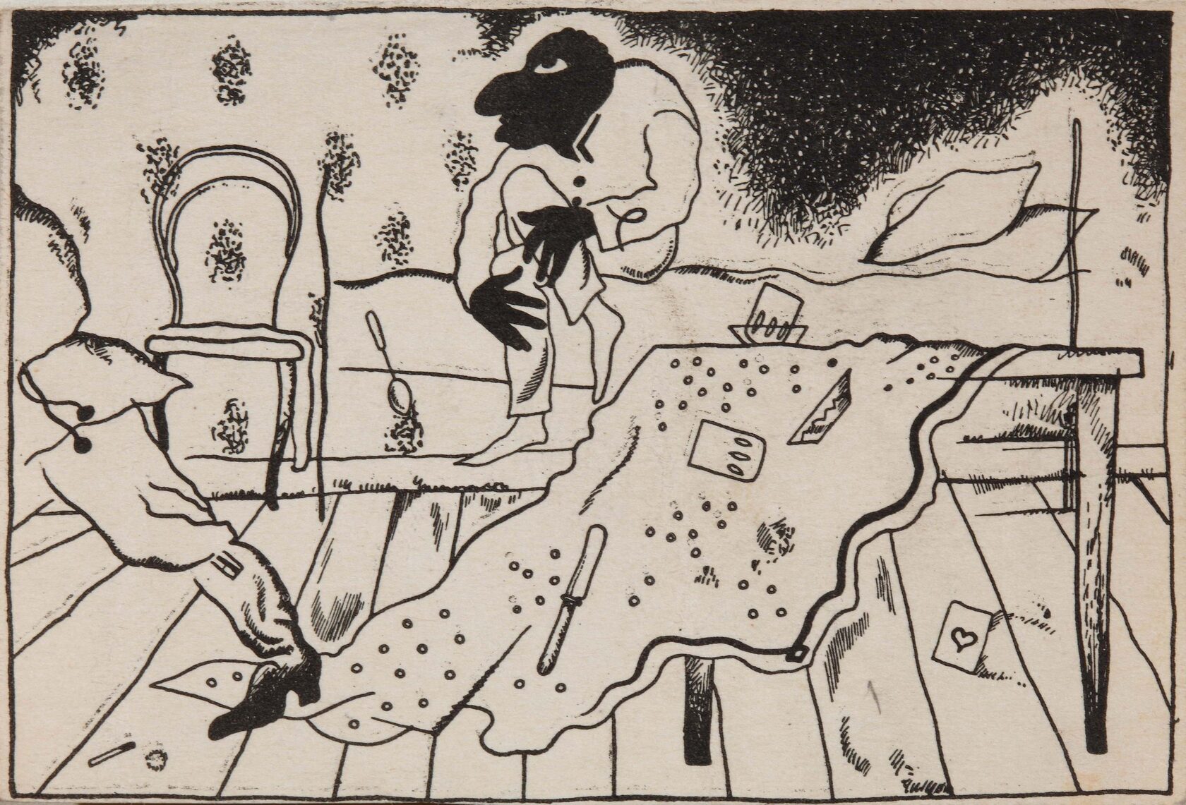 Иллюстрация к книге Ю.И.&nbsp;Юркуна «Дурная компания». 1917