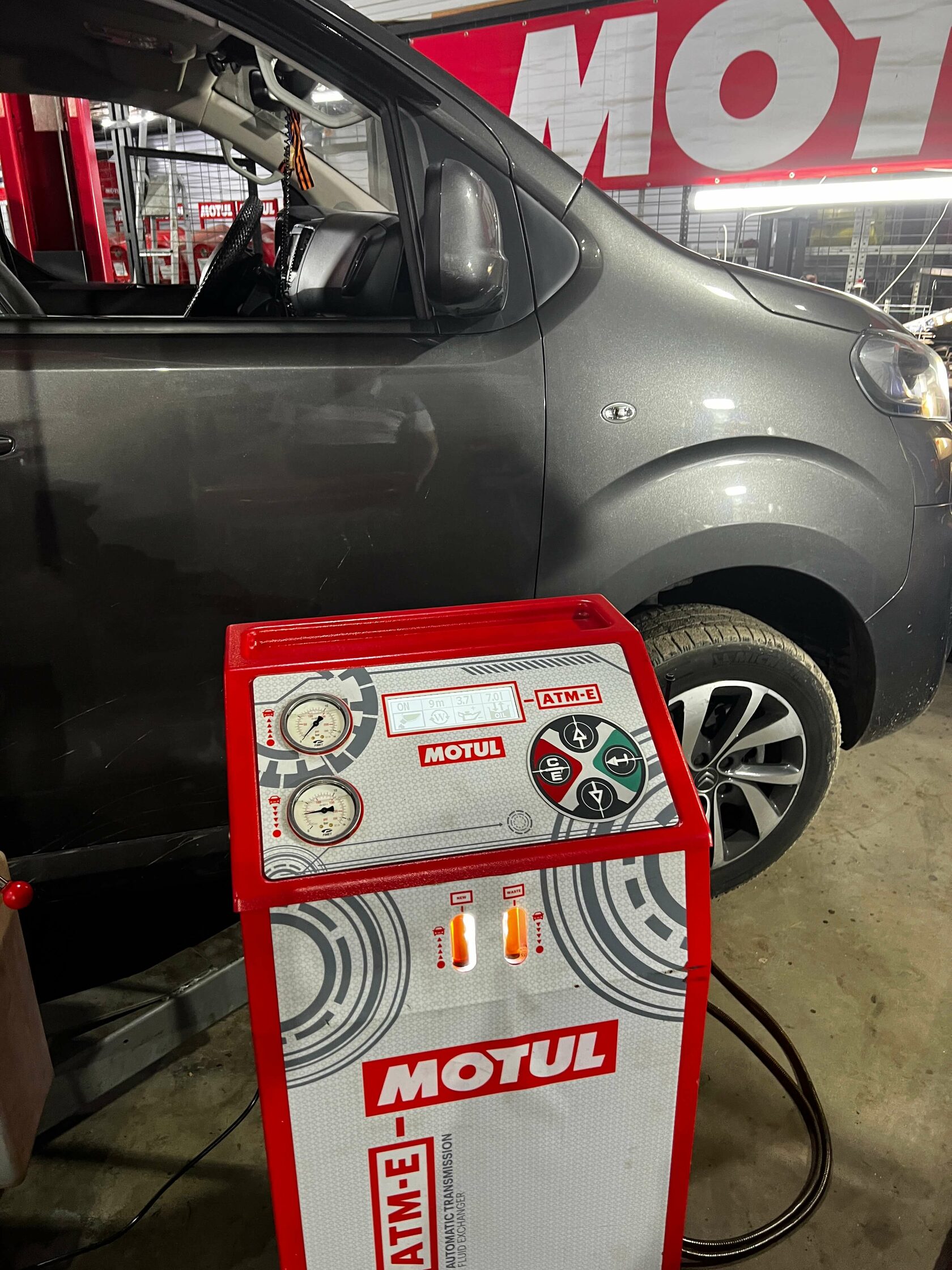 Результат аппаратной замены масла в Motul Команда