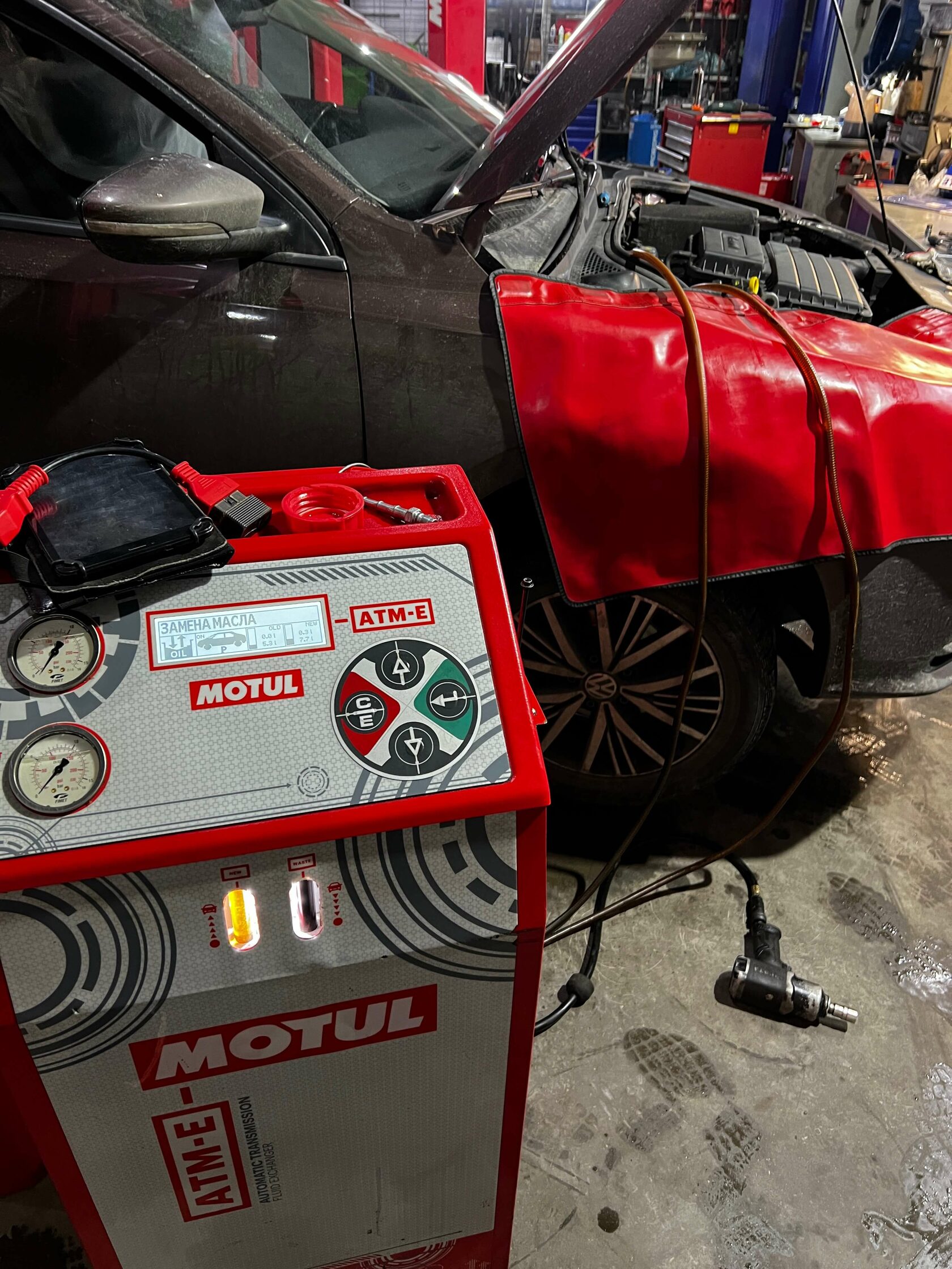 Процесс аппаратного замещения масла