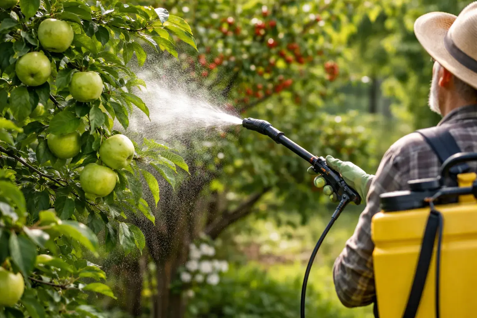 Обработка сада после цветения