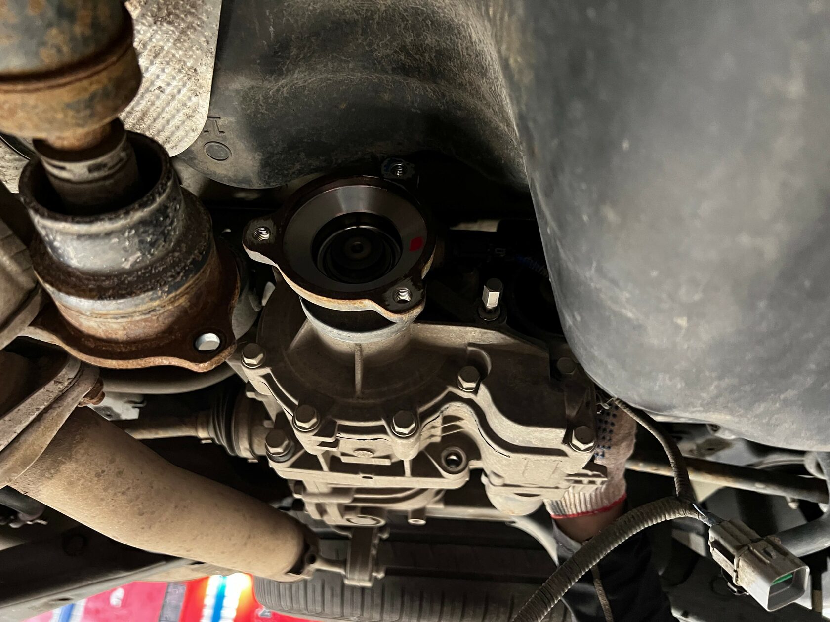 Отсоединение кардана от муфты Hyundai