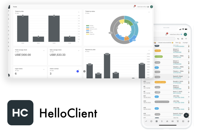 Helloclient. CRM для ремонтной мастерской бесплатно. HELLOCLIENT Интерфейс. Фон программы HELLOCLIENT.