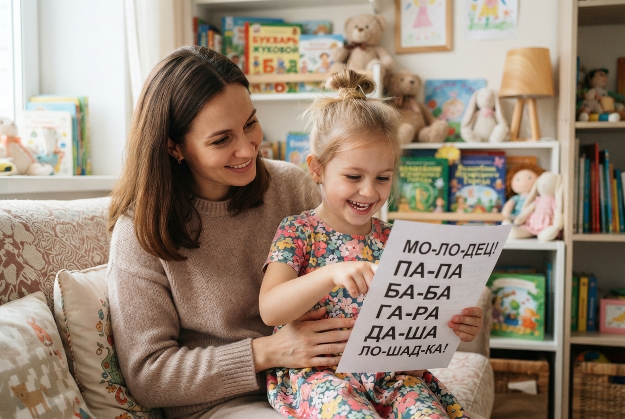 Ребёнок 5-6 лет на занятии