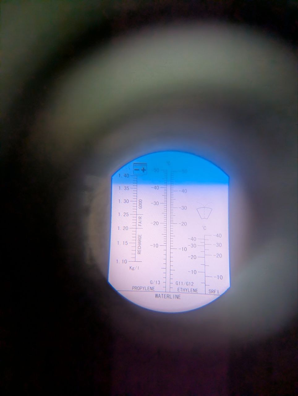 Проверка антифриза Ford Focus 2 рефрактометром