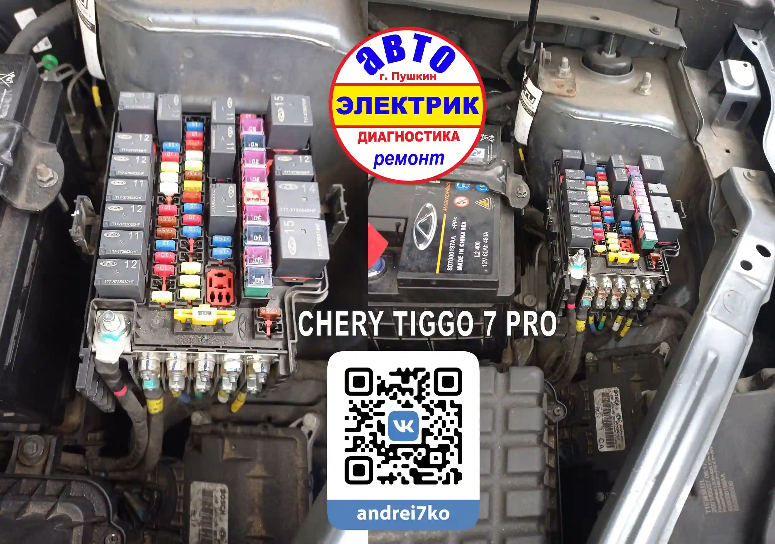 CHERY TIGGO 7 PRO FU Блок предохранителей