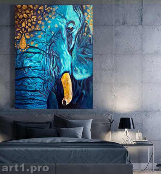 картина слон маслом