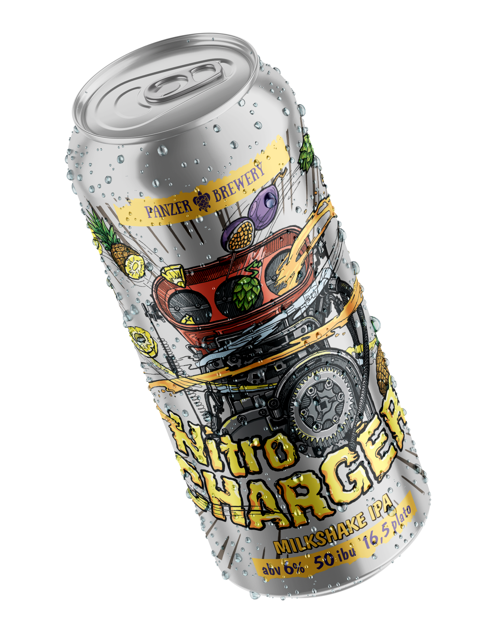 Банка пива Nitro Charger - Milkshake IPA от Panzer Brewery