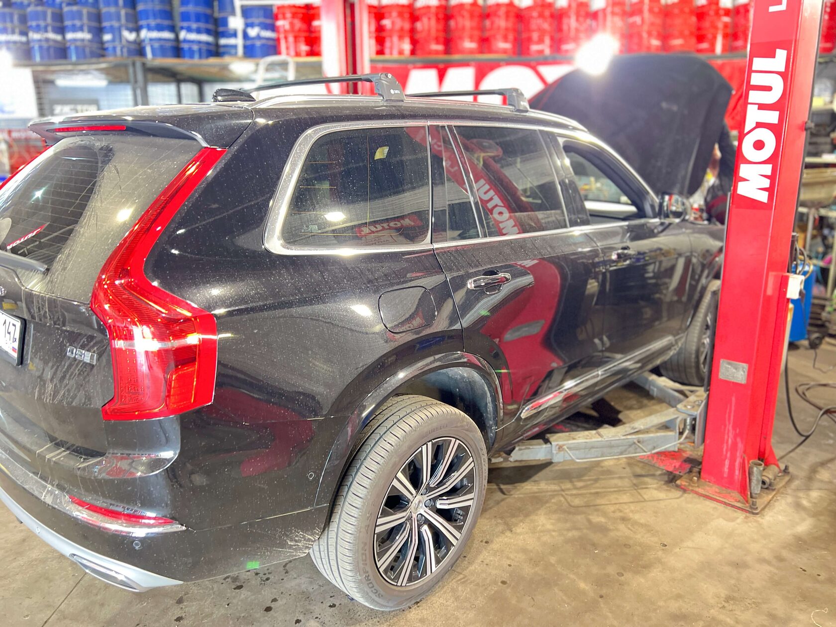 Продукты износа в корпусе муфты Volvo XC90