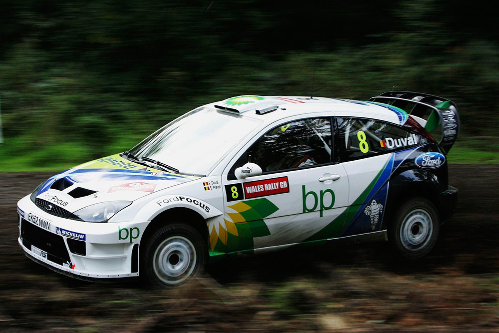 Франсуа Дюваль и Стефан Прево, Ford Focus RS WRC '04 (EK52 NWN), ралли Великобритания 2004