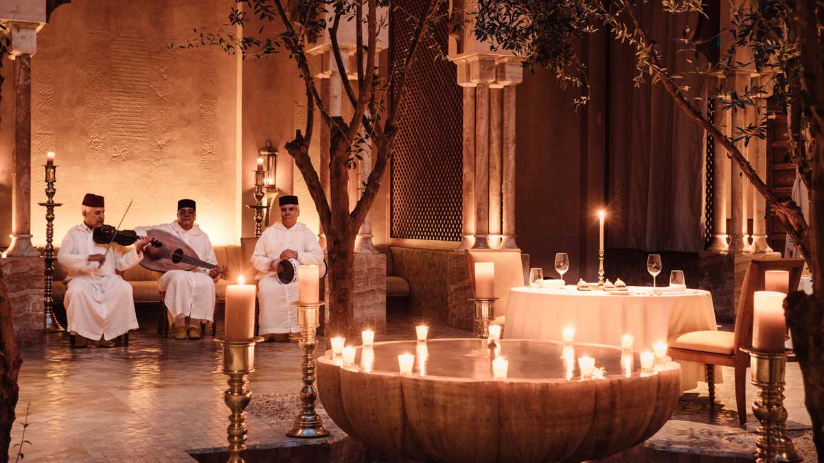 Люксовый отель Amanjena в Марракеше