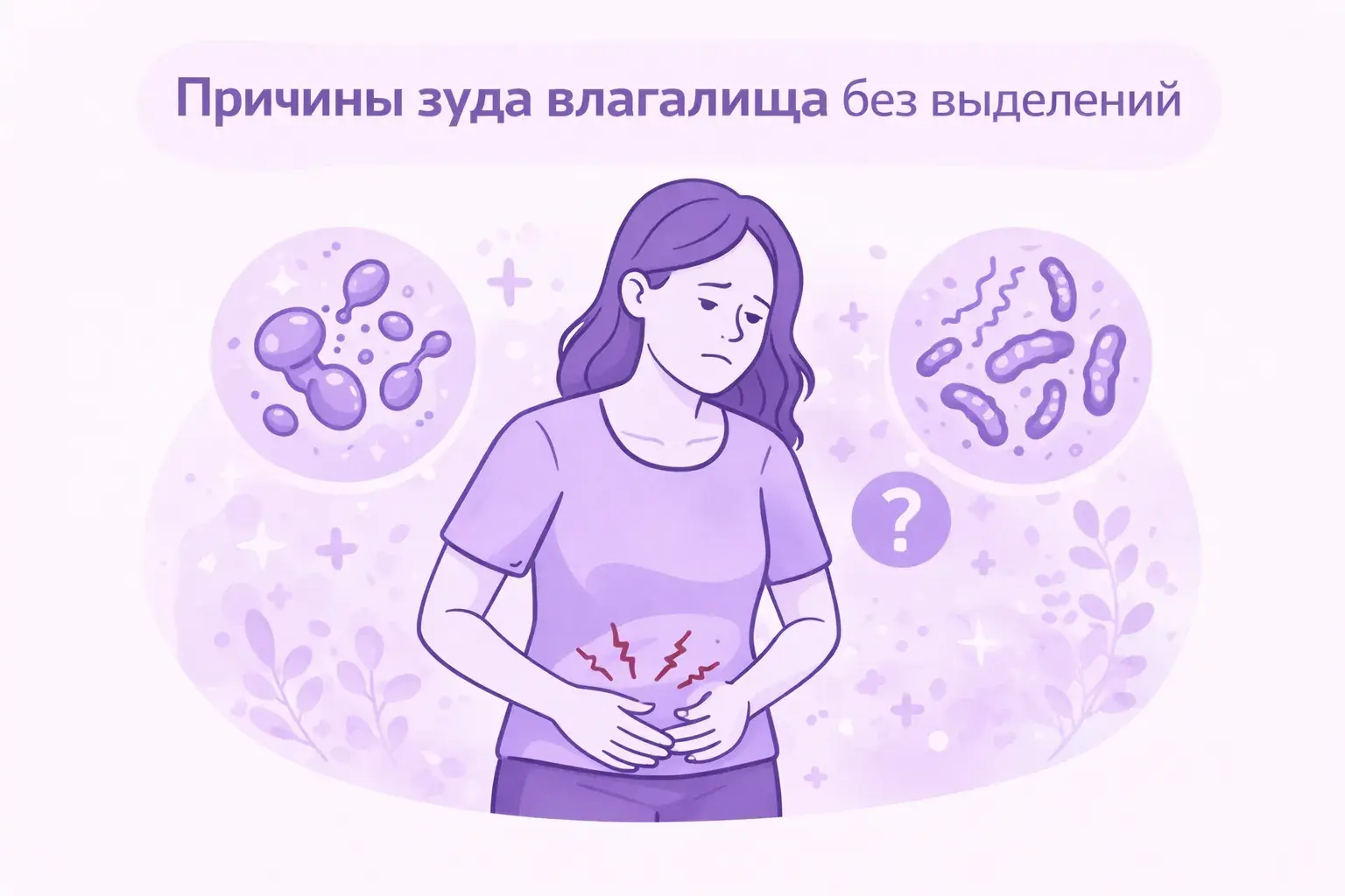 Причины зуда интимной зоны без выделений