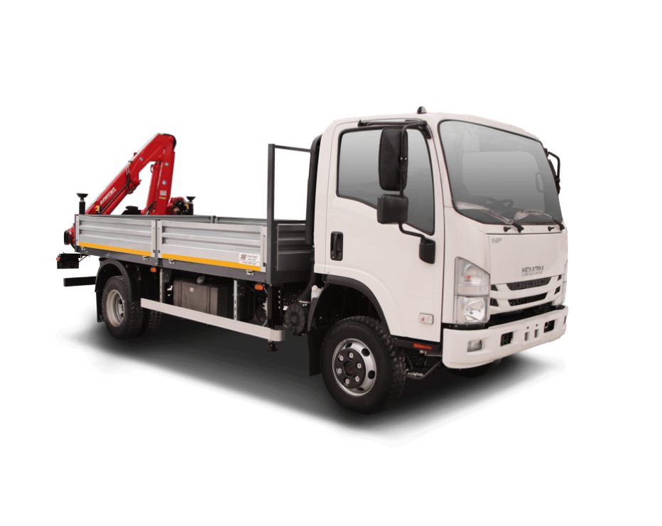 Грузовая бортовая платформа. Исузу Эльф 4х4 с КМУ. Isuzu Elf 7.5 с КМУ. Бортовой грузовик Исузу 8*4. Грузовик 4х4 Исузу Эльф.