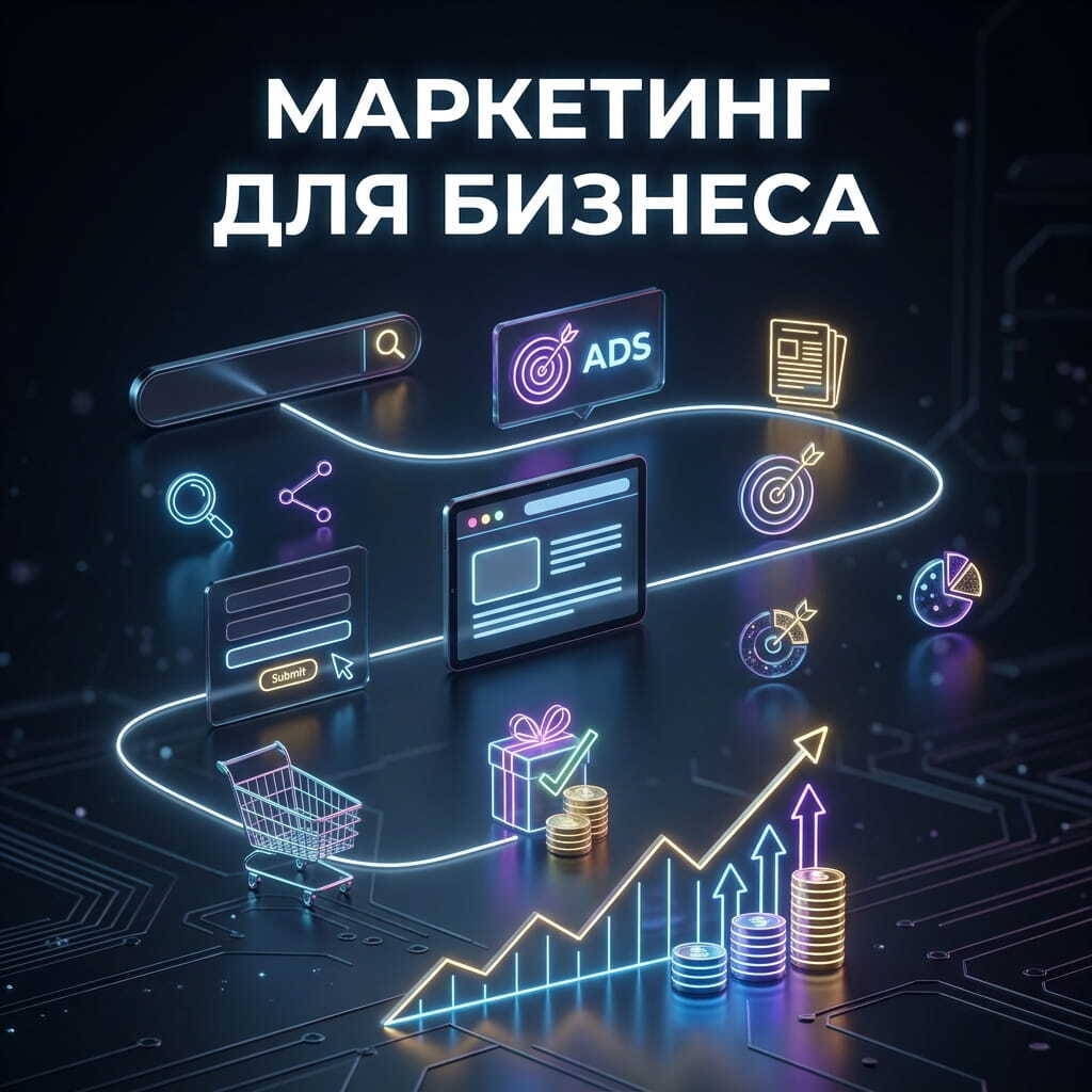 Маркетинг для бизнеса — визуальный путь клиента от рекламы и поиска до заявки и роста продаж