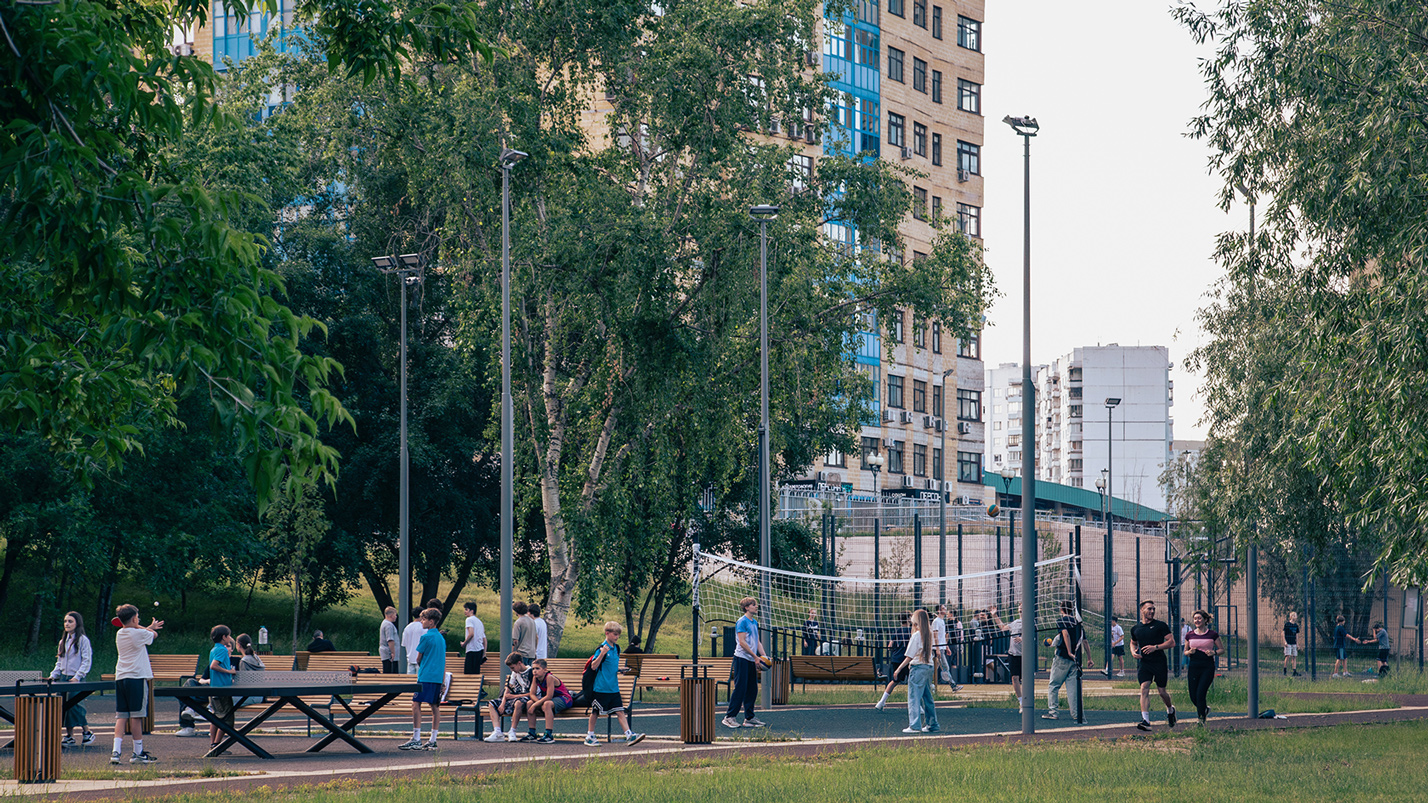Освещение Большого и Малого Строгинского затона