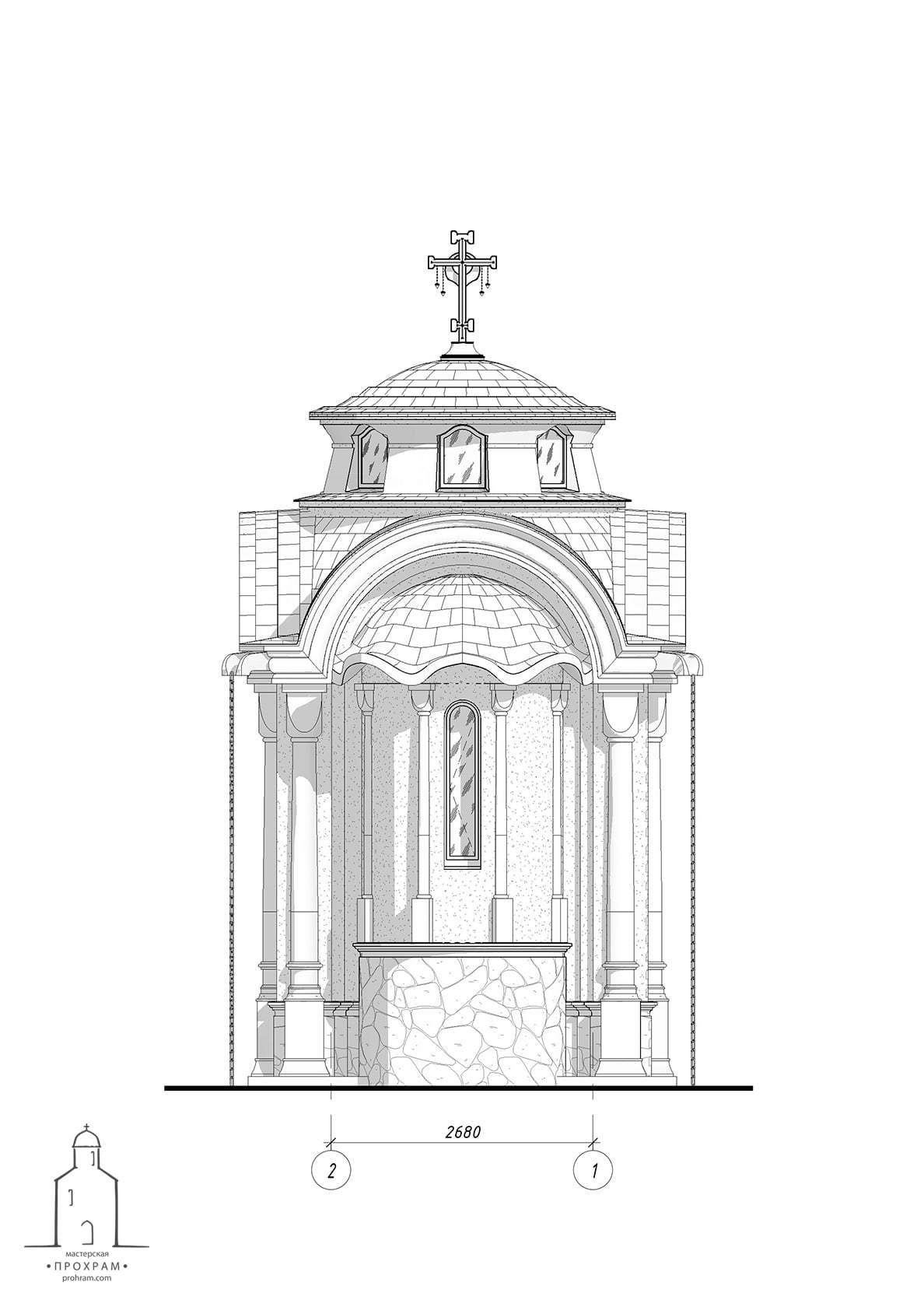 chapel, orthodox architecture, sacred architecture, orthodox church project, chapel architecture
