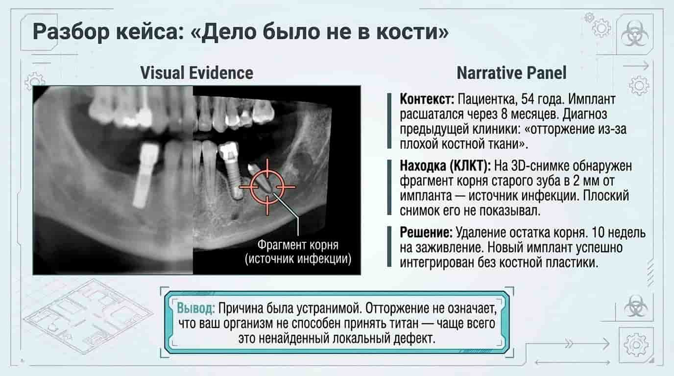Клинический случай дело было не в кости