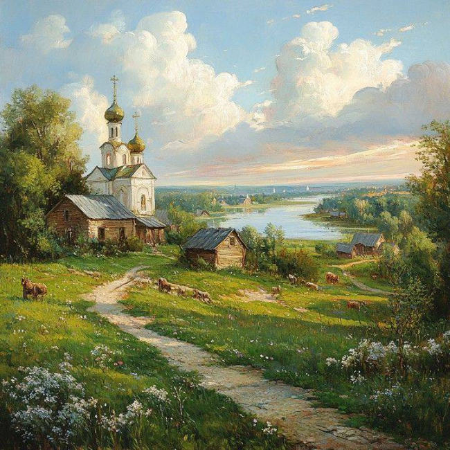 Деревенский пейзаж
