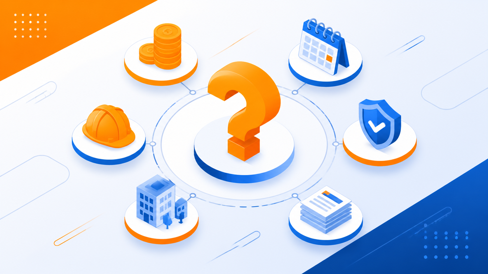 Инфографика категорий вопросов FAQ