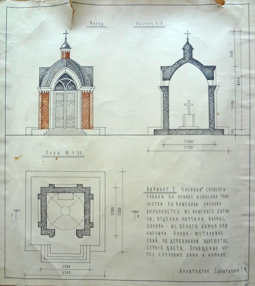 Усадебные волонтеры - Старое Глазово, могила архитектора В.И. Баженова