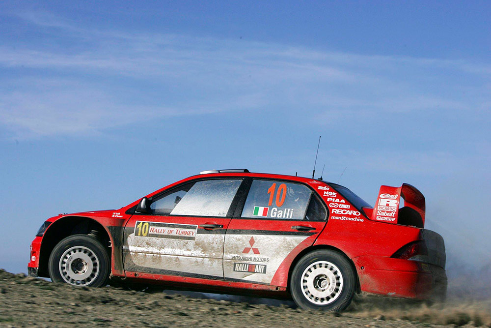 Джиджи Галли и Гвидо д'Аморе, Mitsubishi Lancer WRC 05 (KN04 WMC), ралли Турция 2005