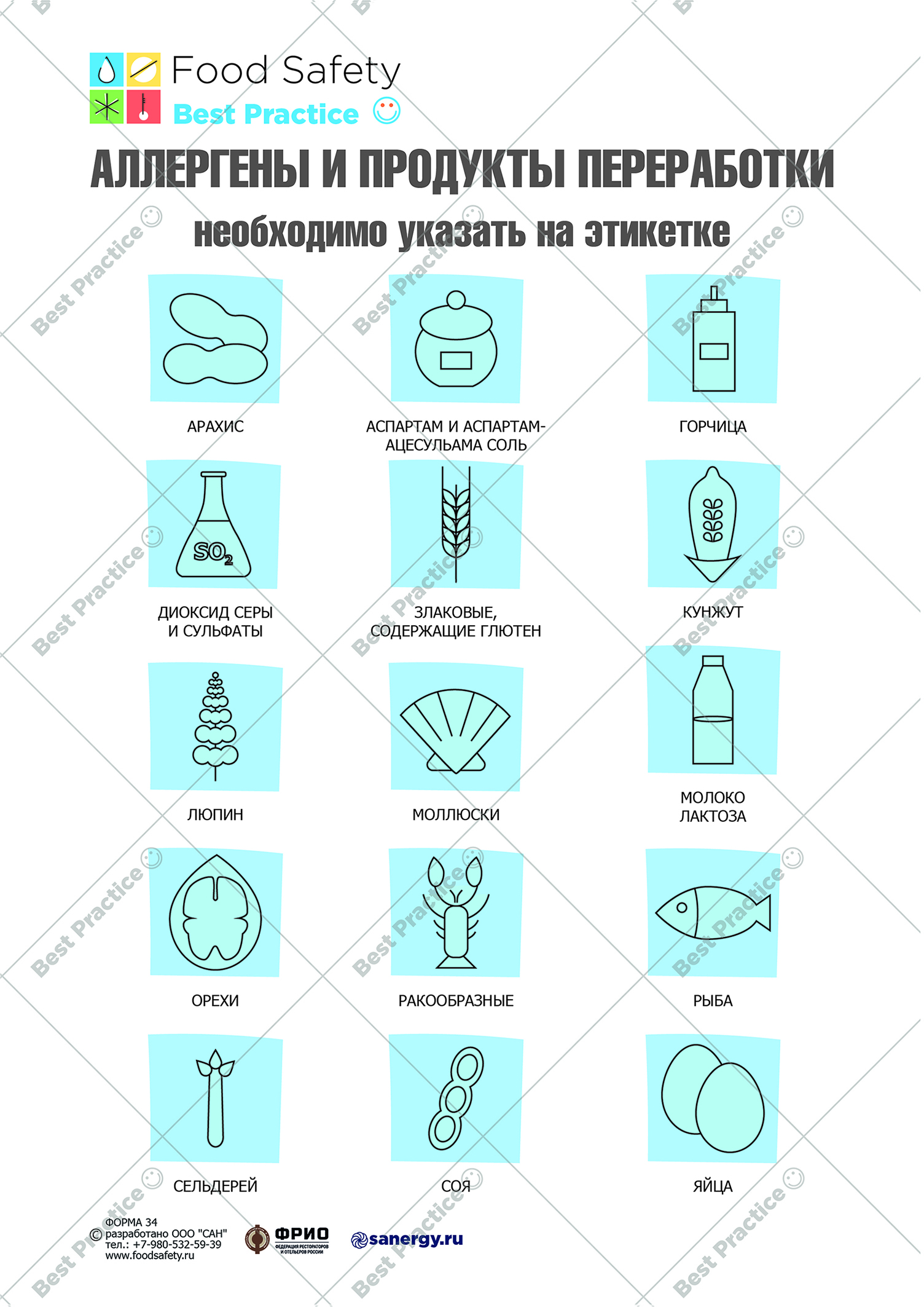 Программа по аллергенам на пищевом предприятии образец