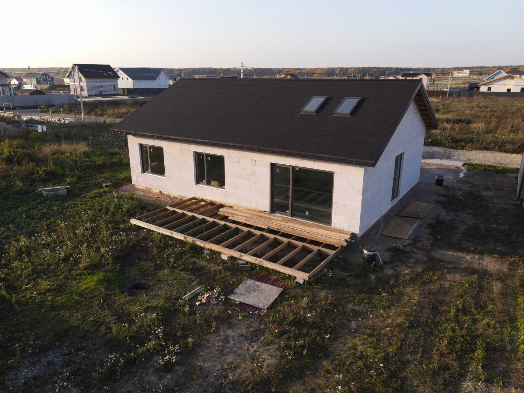 Построенный дом "Пески" | Строительство домов из газоблока по готовым ...