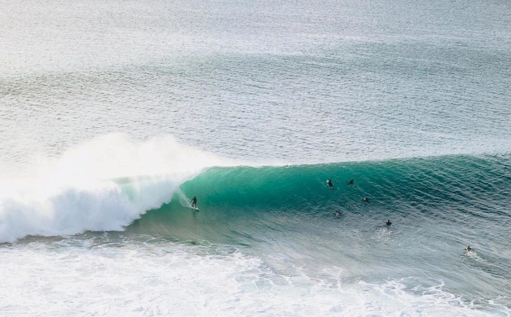 surf spot in uluwatu at green bowl