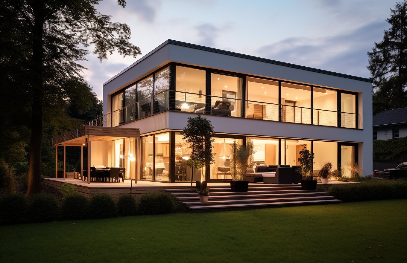 современные коттеджи проекты